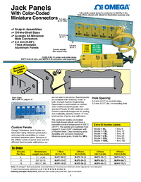 Thumbnail of document Data Sheet - MJP3 Jack Panel Assemblies w/Miniature Thermocouple Connectors